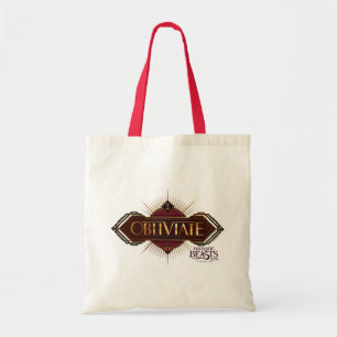 Bolsa Tote Deco de Arte Vermelha e Dourada Evita o Gráfico O