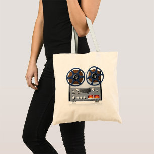 Bolsa Tote Decodificador de Fitas do Vintage Reel