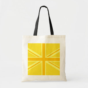 Bolsa Tote Decoração britânica amarela ensolarada da bande