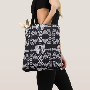 Bolsa Tote Decoração de Casa Otomi Mexicana