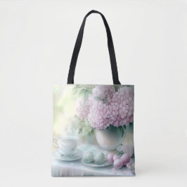 BOLSA TOTE DECORAÇÃO DE MESA DE PÁSCOA ROSA E VERDE PASTEL