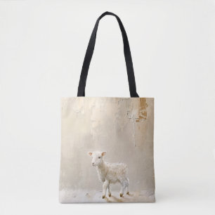 Bolsa Tote Decoração de Parede para Berçário de Fé Cristã