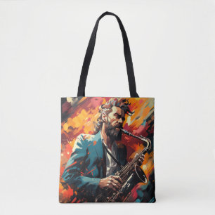 Bolsa Tote Decoração de pintura de Abstrato