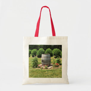 Bolsa Tote Decoração do Jardim de Barril do Vinho, Chateau