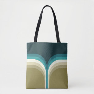 Bolsa Tote decoração em arco duplo estilo retrô
