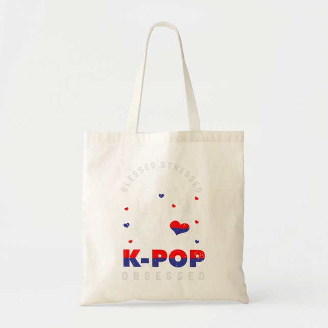 Bolsa Tote Dedo Kpop coração símbolo de amor coreano (Frente)