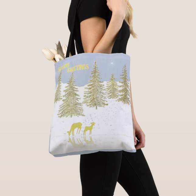Bolsa Tote Deer Refletion (Close Up)
