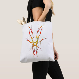 Bolsa Tote Deer Skull Tribal Design para Caçadores de veados 