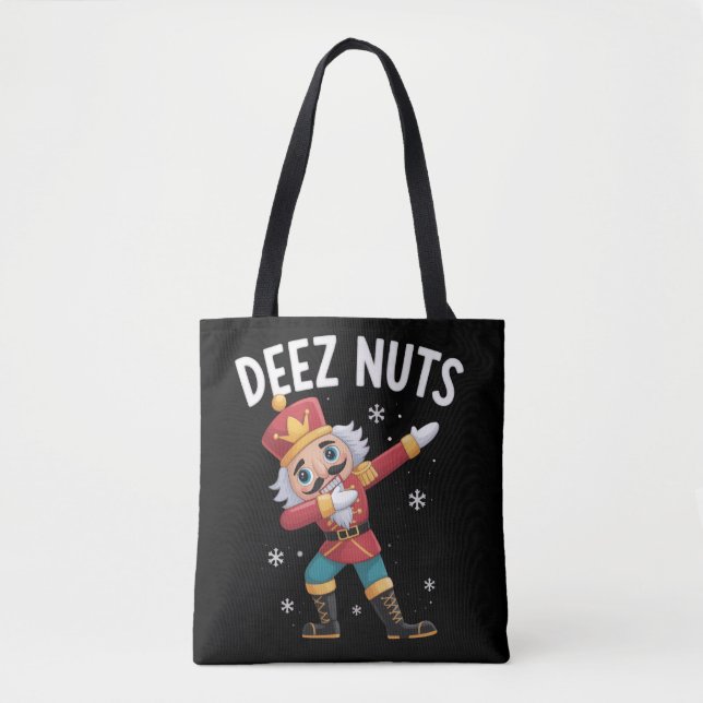 Bolsa Tote Deez Nuts Nutcracker Nut Funny Christmas  (Frente)