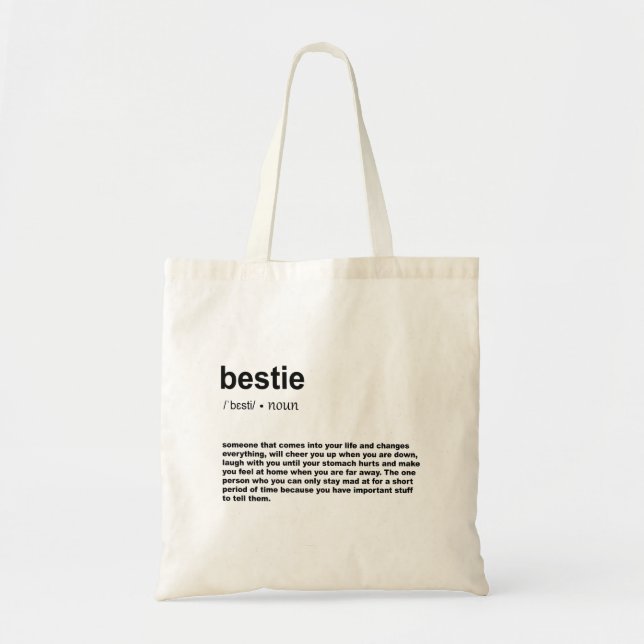 Bolsa Tote Definição Bestie (Frente)