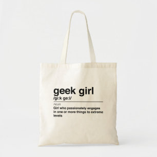 Bolsa Tote Definição da menina do geek
