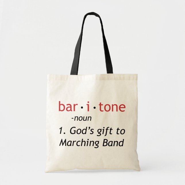 Bolsa Tote Definição de baritona (Frente)