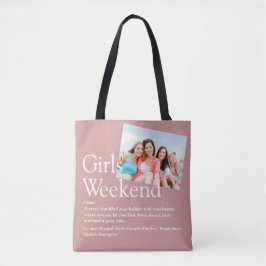 Bolsa Tote Definição de Fim de Semana das Meninas com Foto Pe