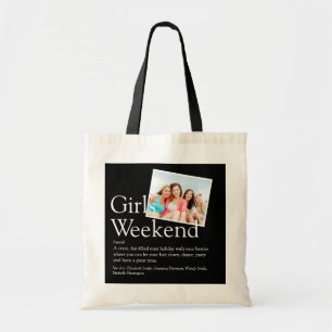 Bolsa Tote Definição de Fim de Semana das Meninas Foto Modern
