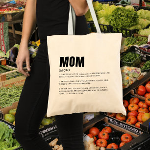Bolsa Tote Definição de Mãe Engraçada