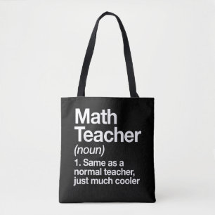 Bolsa Tote Definição de Professor de Matemática Volta às Aula