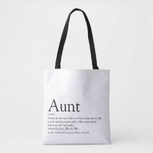 Bolsa Tote Definição de Tia Favorita Dizer Moderno
