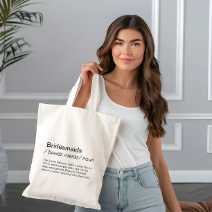 Bolsa Tote Definição engraçada de damas de honra proposta par
