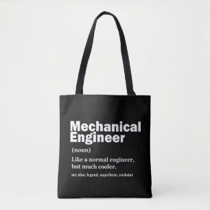 Bolsa Tote Definição Engraçada de Engenheiro Mecânico Engenha