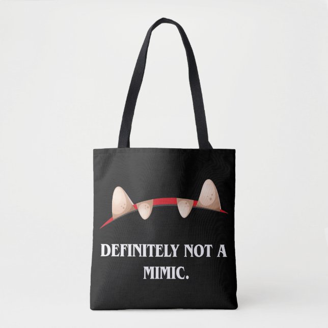 Bolsa Tote Definitivamente Não É Um Tabletop Engraçado Mimico (Frente)