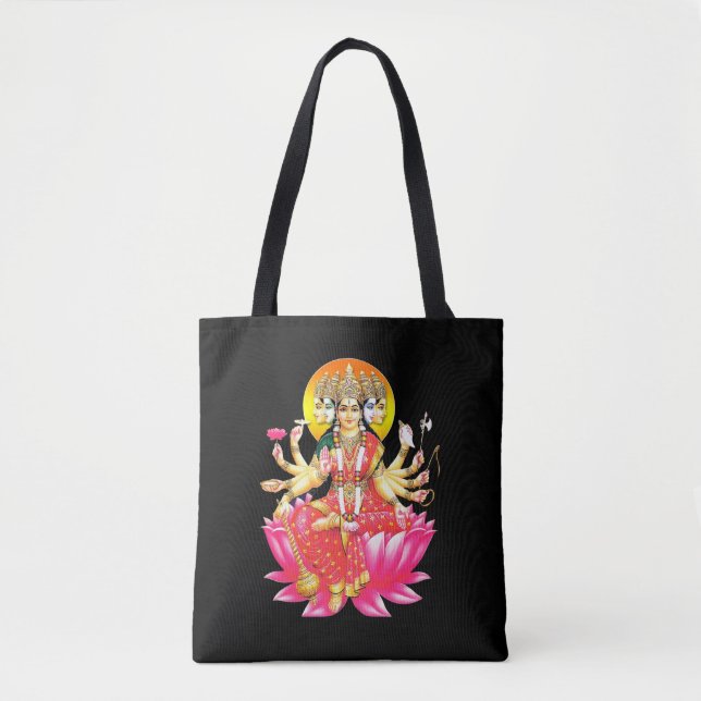 Bolsa Tote Deidade Hindu Gayatri Devi (Frente)
