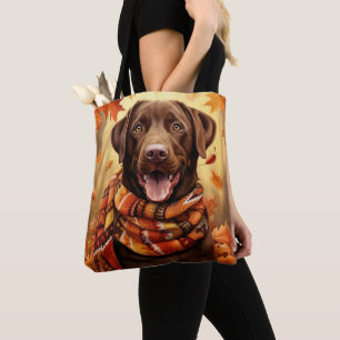 BOLSA TOTE DEIXAS LARANJAS DE CHOCOLATE LABRADOR RECUPERADOR