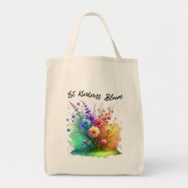 Bolsa Tote Deixe a gentileza Bloom Floral