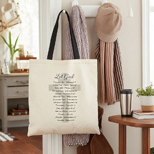 Bolsa Tote Deixe a inspiração das escrituras de Deus