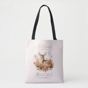 Bolsa Tote Deixe as coisas irem no outono