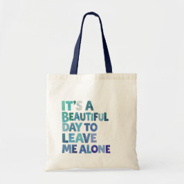 Bolsa Tote Deixe-me em Paz