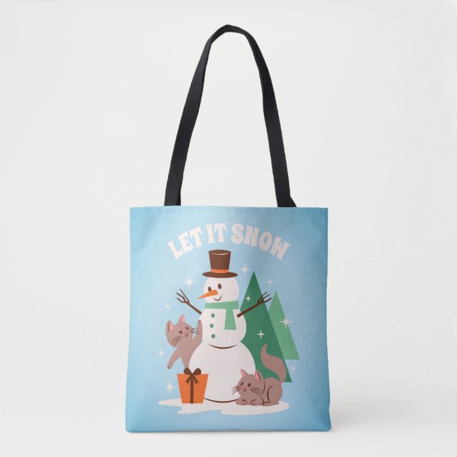 Bolsa Tote Deixe Nevar Amigos (Frente)