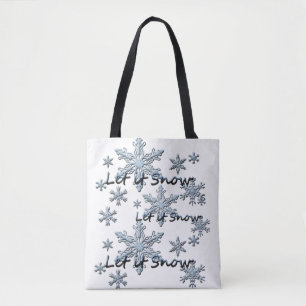 Bolsa Tote Deixe Neve Floco De Neve