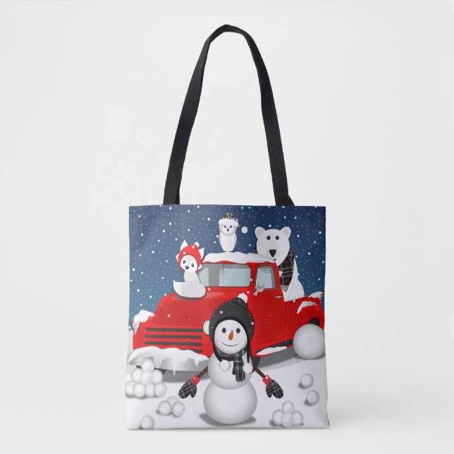 Bolsa Tote Deixe-o nevar (Frente)