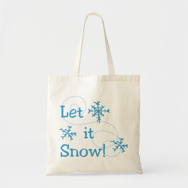 Bolsa Tote Deixe-o nevar (Frente)