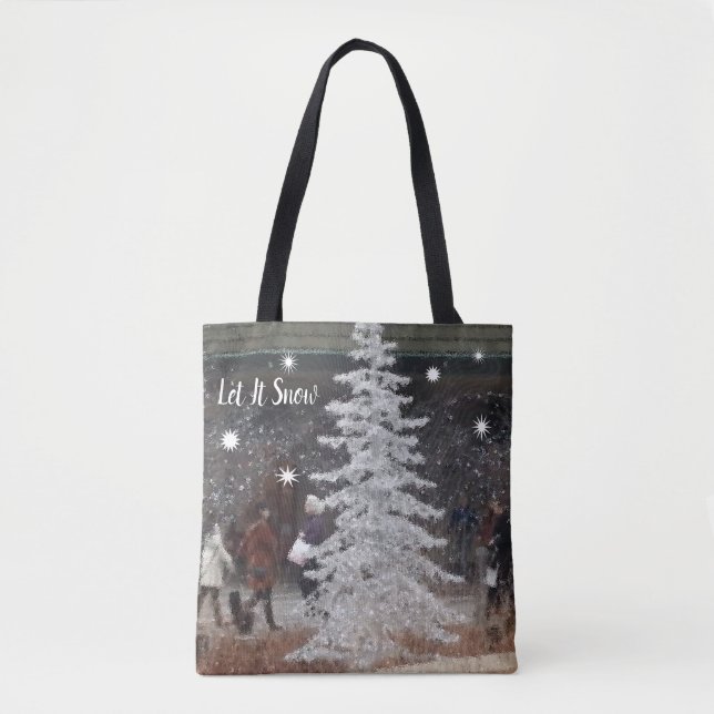 Bolsa Tote Deixe-o nevar (Frente)