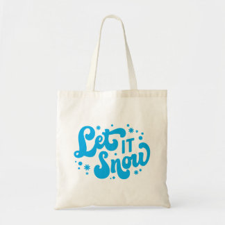Bolsa Tote Deixe-o nevar Design de inverno
