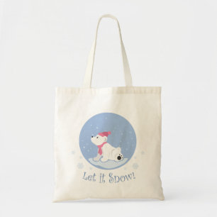 Bolsa Tote Deixe-O Neve! (Polar Bear Cub)