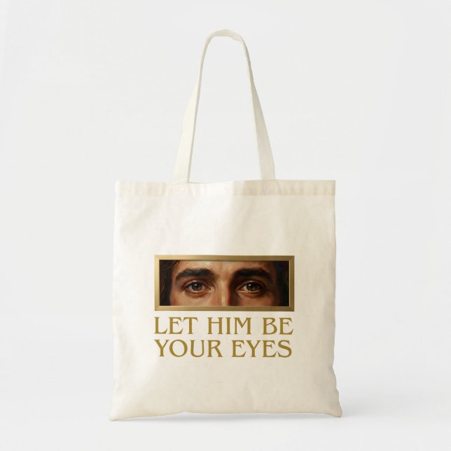 Bolsa Tote Deixe que Ele Seja Sua Devocional Citação Cristã (Frente)