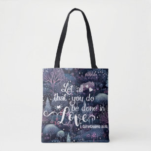 Bolsa Tote Deixe Tudo O Que Você Faz Ser Feito Com Amor, Bols