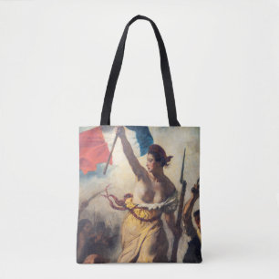 Bolsa Tote Delacroix - A Liberdade Liderando o Povo Close-up