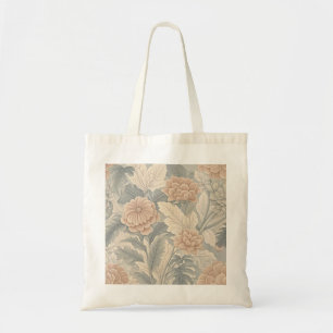 Bolsa Tote delicado floral maleável inspirado na vintagem ele