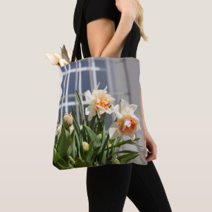 Bolsa Tote Delicados narcisos fofos primavera