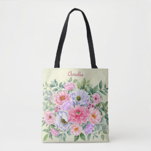 Bolsa Tote Delicate Summer Garden Party Floral
