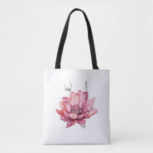 Bolsa Tote Delicate Watercolor Floral