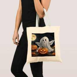 Bolsa Tote Delícia Assustadora: Diversão Fantasmagórica de Ha