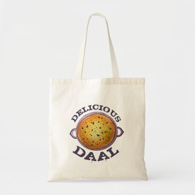 Bolsa Tote Delicioso Daal Vegetarian Red Lentil Dal (Frente)