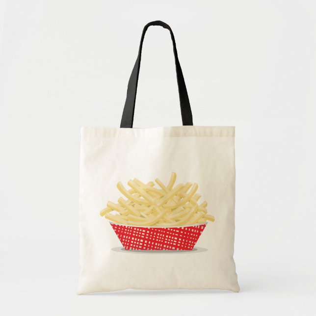 Bolsa Tote Deliciosos Fries Franceses - Comida Rápida (Frente)