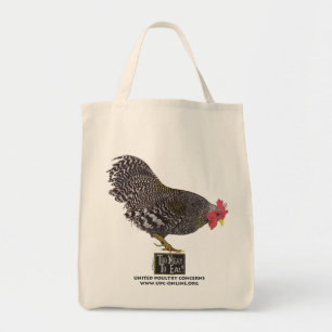 Bolsa Tote Demasiado puro para comer! - Galo