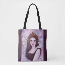 Bolsa Tote Demeter goddess with serpent by Renee Lavoie