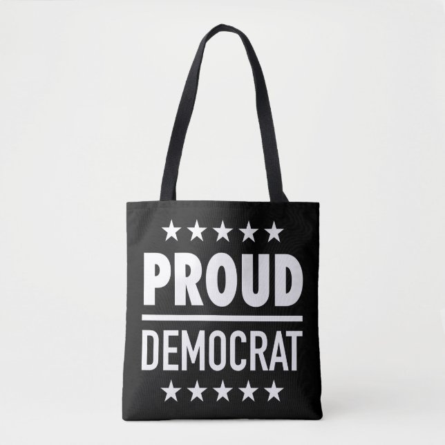 Bolsa Tote Democrata Orgulhosa (Frente)